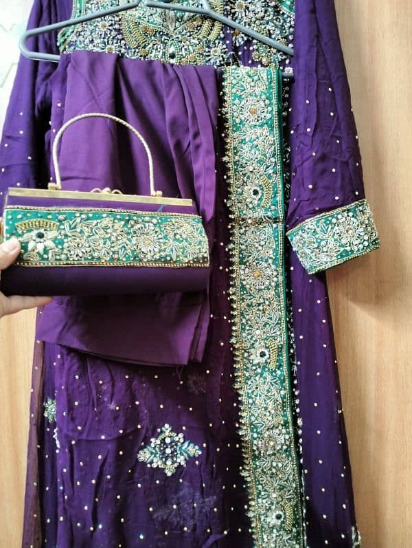 WALIMA MAXI PURPLE SIZE LARGE GOOD STITCHING + Clutch 0