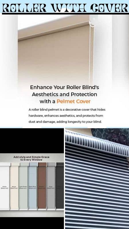 Window Blinds / Roller Blinds / Wood Blinds / Zebra Blinds / PVC Door 4