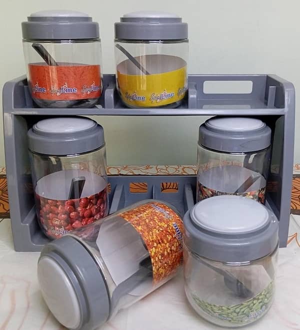 6 In 1 Spices Jar Set 3