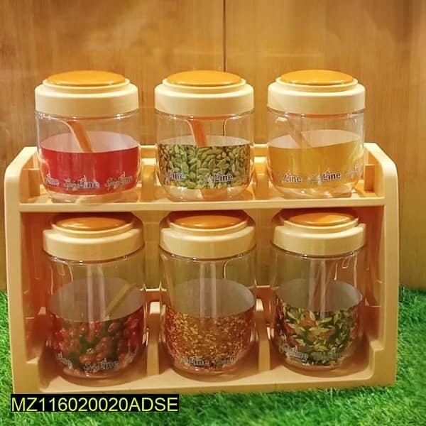 6 In 1 Spices Jar Set 4