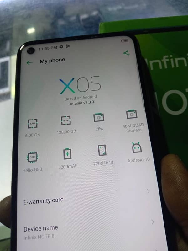 Infinix not 8 6/128 3