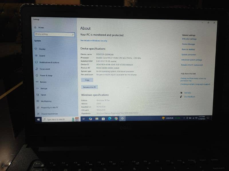 Dell Core I7 7th Gen 8gb Ram 500gb Hard 6