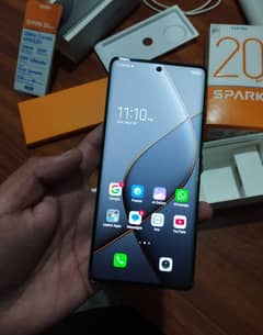 Tecno spark 20 pro plus 10/10 complete box slightly used all ok