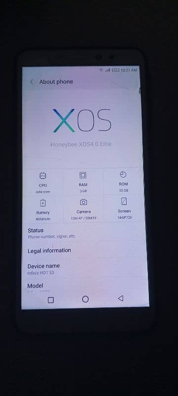 infinix hot S3 0