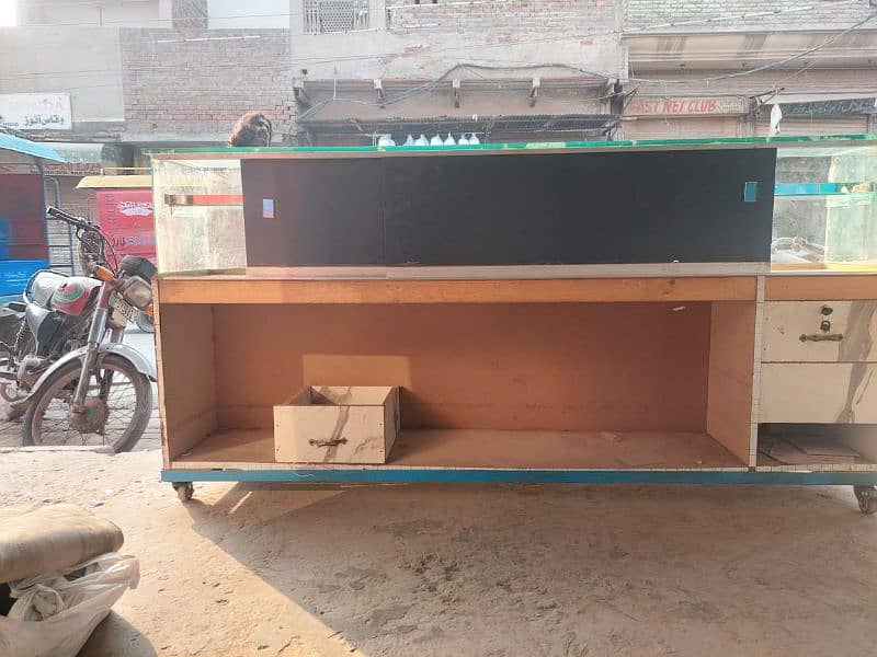 mobile counter double shelf for sale 1