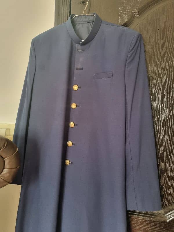 Sherwani in Navy blue color 2