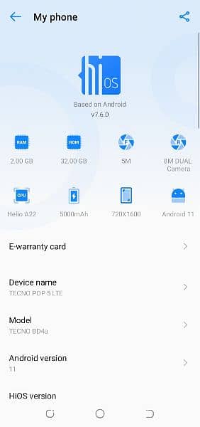 Tecno POP 5 LTE  2/32 12