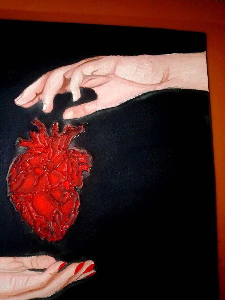 Heart & Hand painting 1