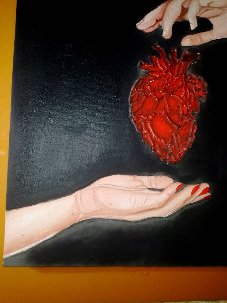 Heart & Hand painting 3