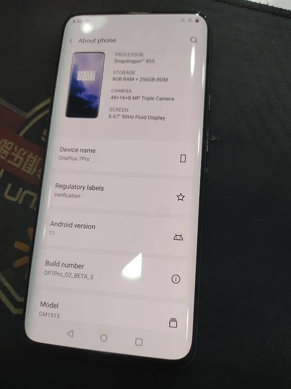 OnePlus 7pro 7