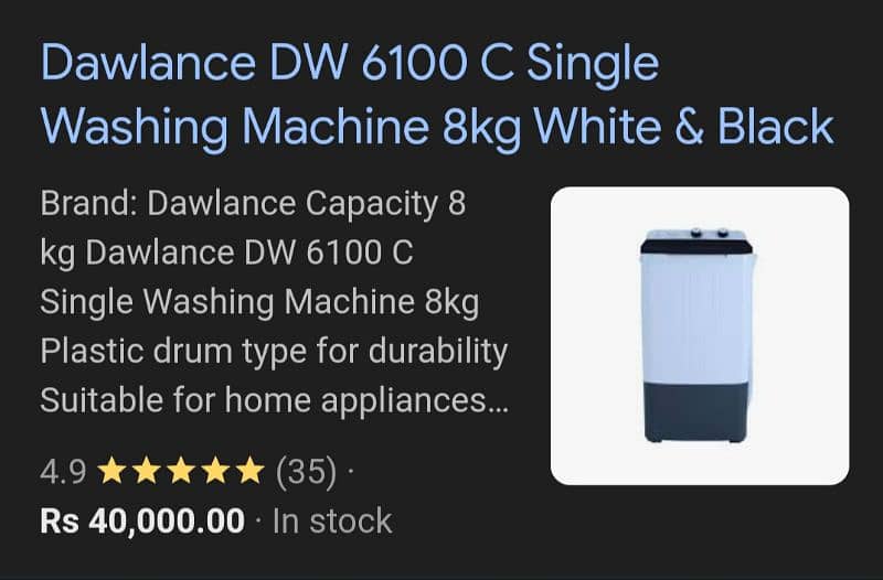 Dawlance 6100C Washing Machine 2