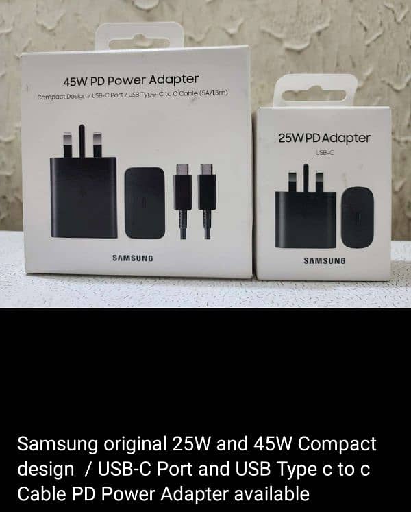 Samsung original adapter and Apple cable and ear pods accessories 4