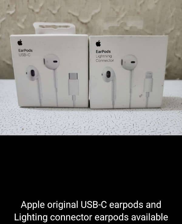 Samsung original adapter and Apple cable and ear pods accessories 6