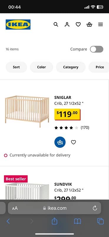 Imported Ikea crib / baby cot 2