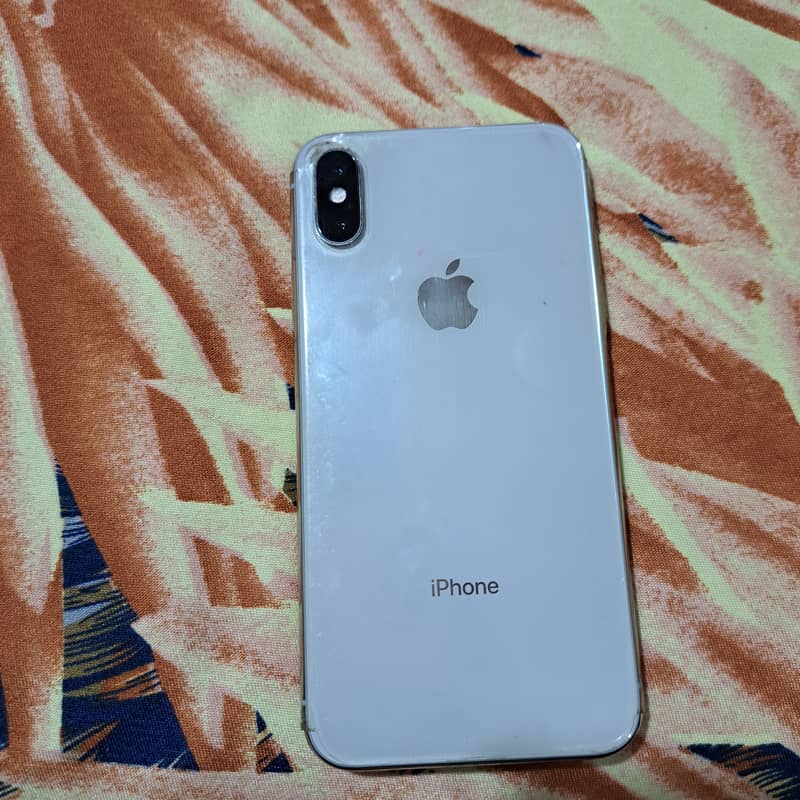 I phone x silver 64GB PTA proved 1