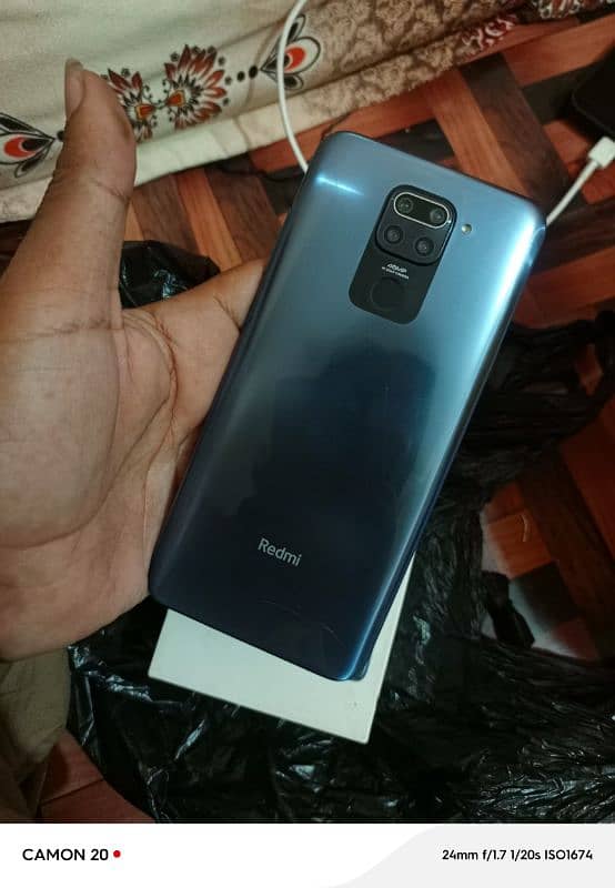 redmi note 9 with box glass crack 1