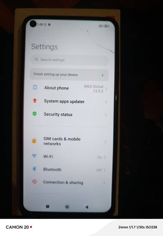 redmi note 9 with box glass crack 9