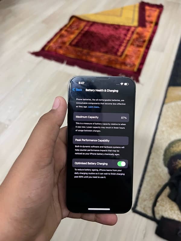 iPhone 13 Pro jv 256gb all okay battery health 87 3utools report bhi h 8