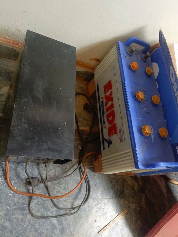 battery exide 200no 23pallter and ups 1000wd wo be ha 1