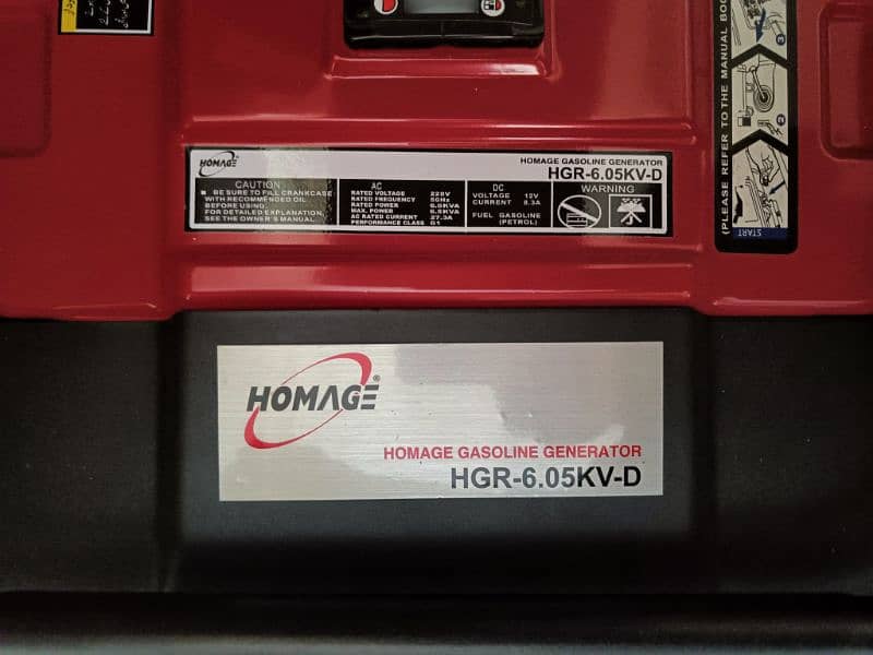 homage generator 6.5 kv zero meter 1