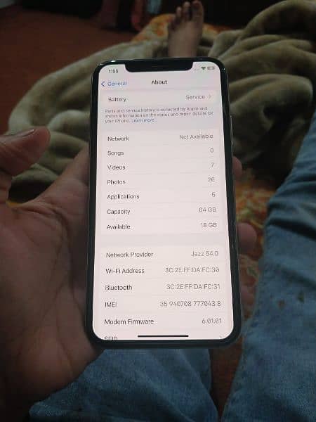 iphone  x 64 gb non pta 6