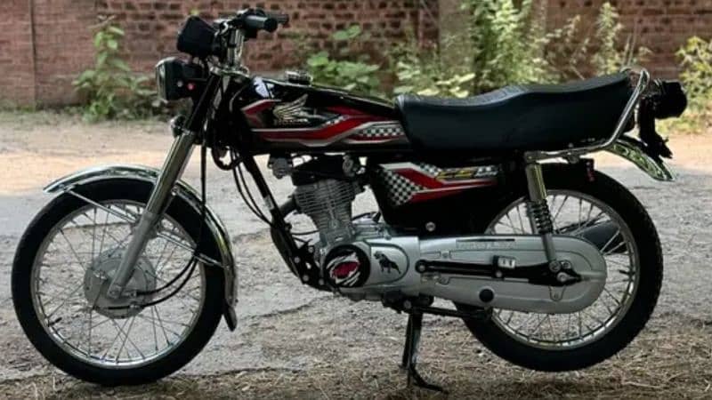 Honda CG 125 black clr 2024 model number lga hai 2