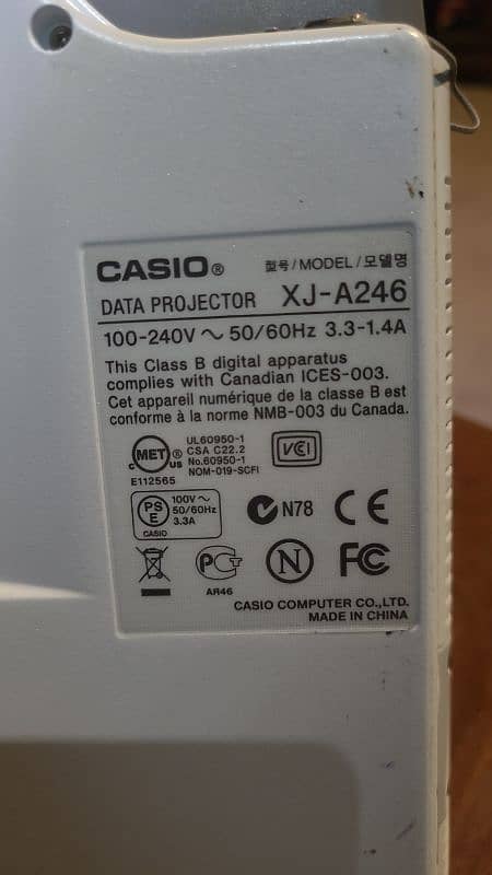 Casio XJ-A246 Laser Home Theater Projector 5