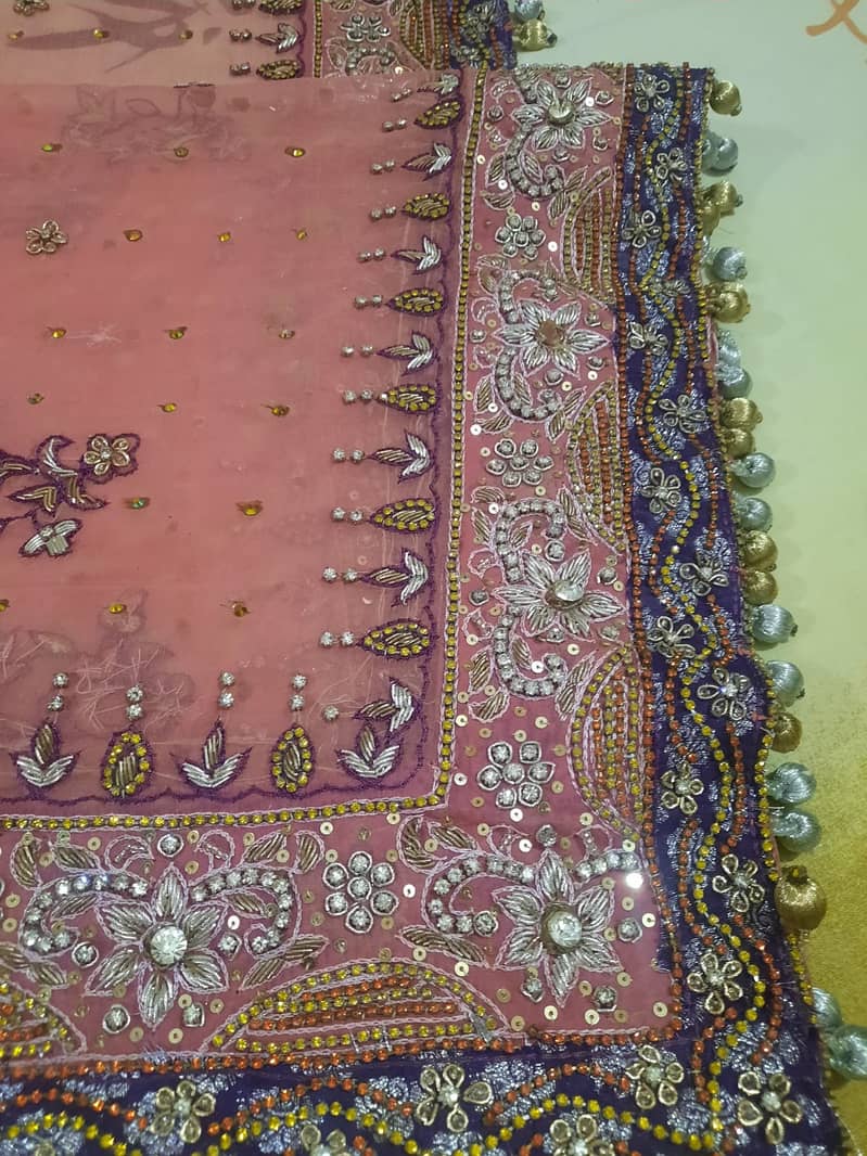 Very Pretty Gracefull Pink Bridal Lehanga Complete Set Rs. 25000 only 12