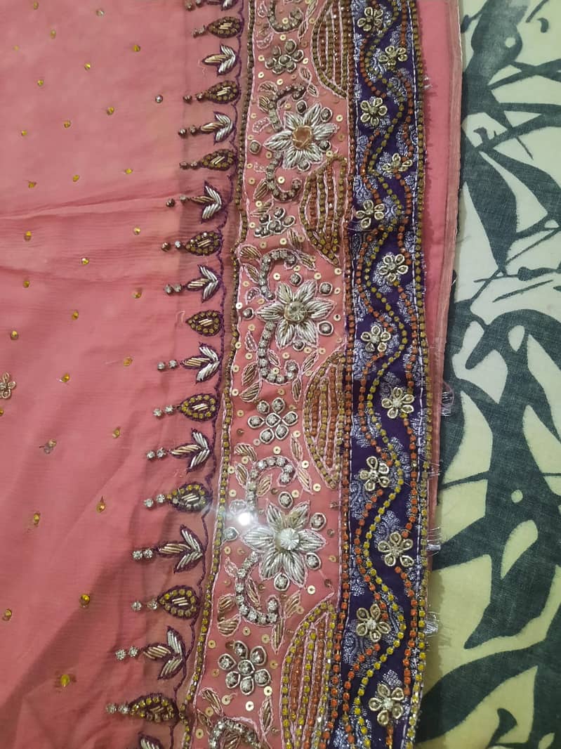 Very Pretty Gracefull Pink Bridal Lehanga Complete Set Rs. 25000 only 14