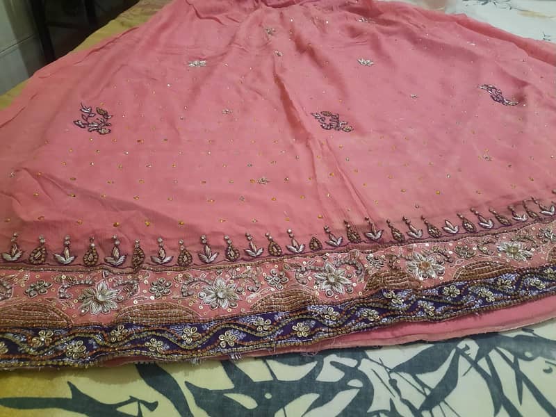 Very Pretty Gracefull Pink Bridal Lehanga Complete Set Rs. 25000 only 15