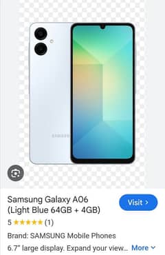 Samsung A06 4/64 only box open