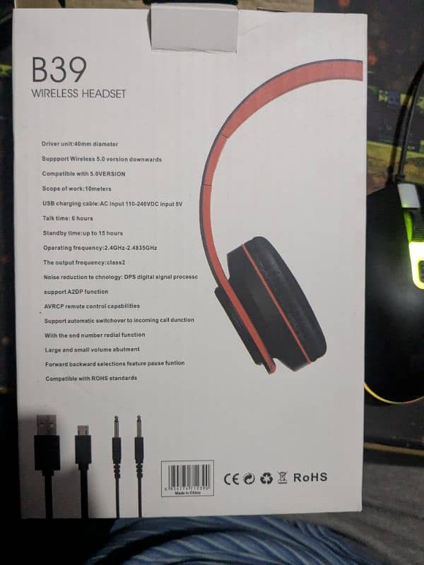 B39 Bluetooth headphones 3