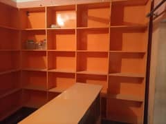 Shop Shelves & Racks (Almari with Conter table)