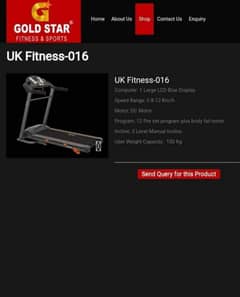 UK fitness treadmill for sale . just 3 month home used.