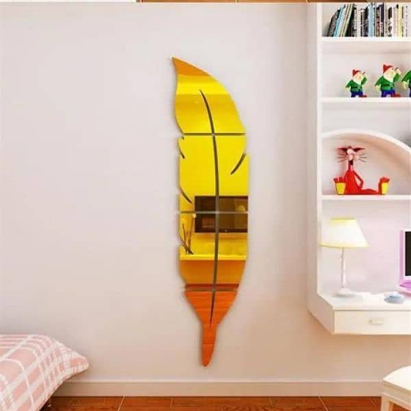 Acrylic mirror golden leaf for door 1