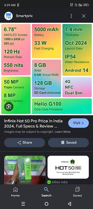 INFINIX Hot 50 pro Sale or Exchange 3