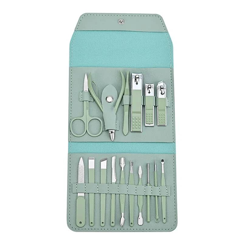 Manicure, Pedicure , Nailcutter Set Stainless Steel 16 Pieces 3