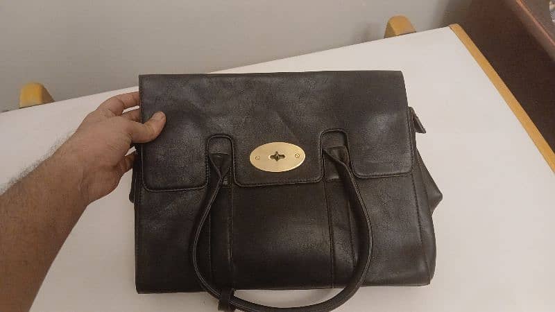 Office cum laptop. bag imported pure full. leather 2