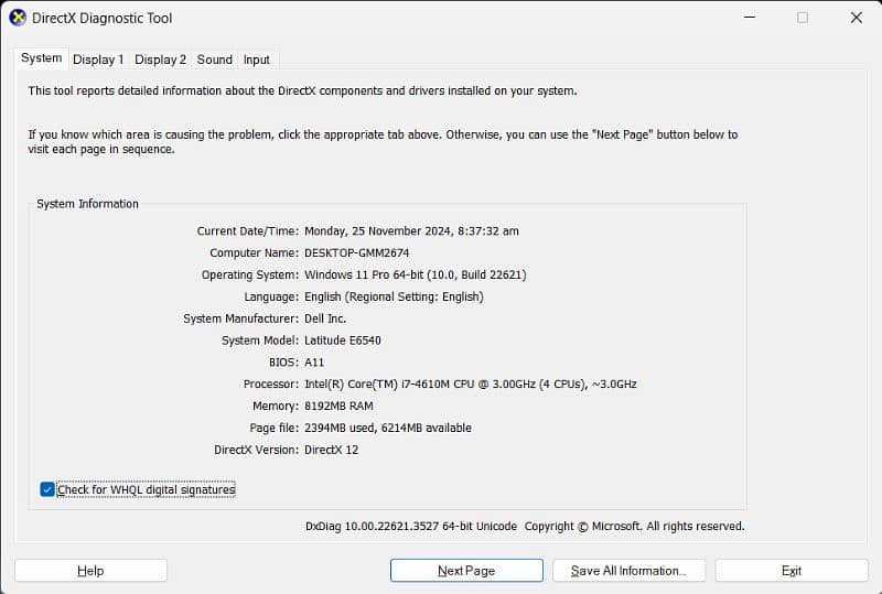 Dell Latitude E6540 - Core i7 4th Gen | 2GB Card | 8GB RAM | 128GB SSD 5