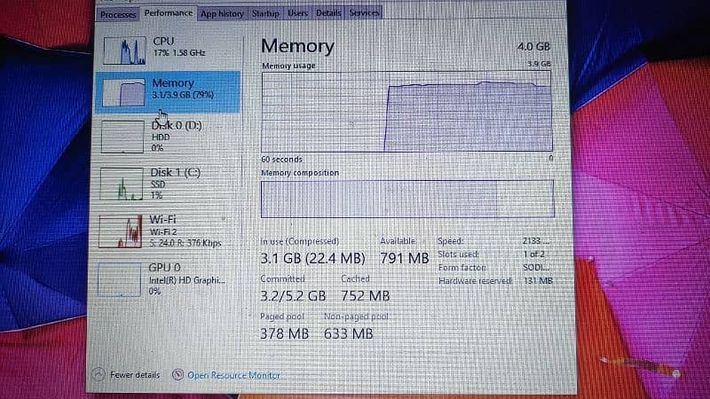 HP Core i3 7 Gen with SSD and Hard disk 9