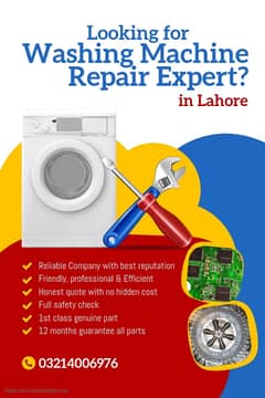 Automatic washing machine repair services in Lahore