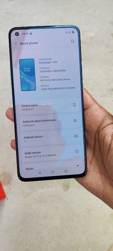 Oneplus 8t 12/256 with box and charger 5