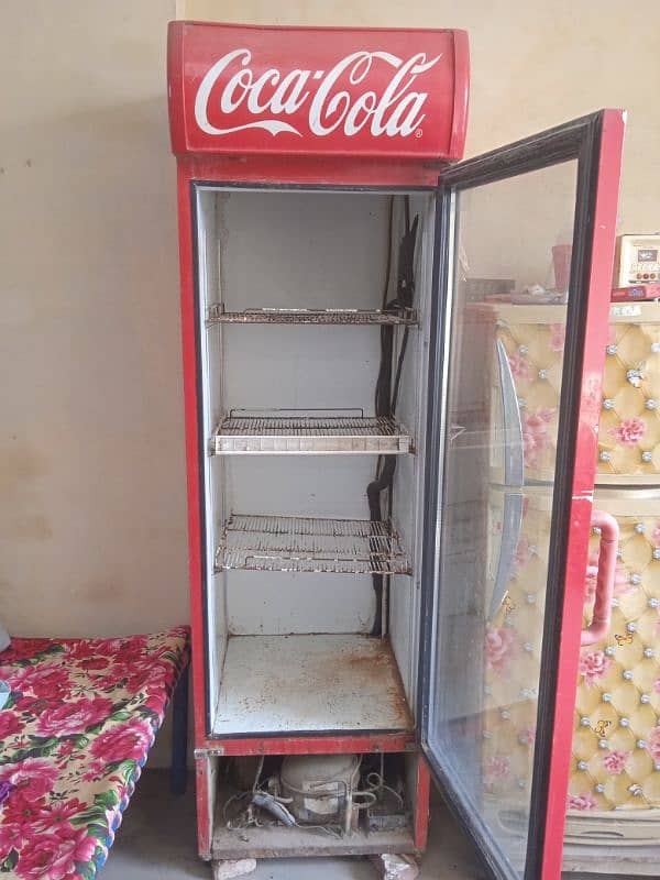 Coca-Cola refrigerator sale original condition gas     Exange Possible 0