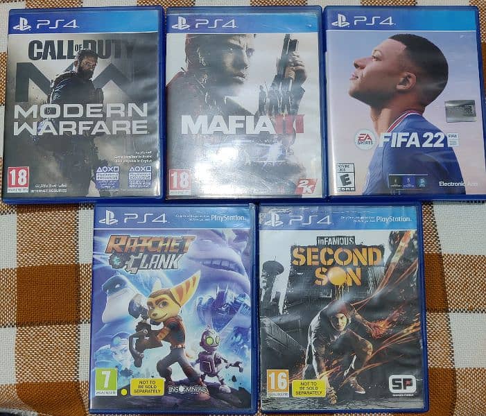 ps4 pro 1tb excellent condition 2 controllers 5 games mafia fifa cod 1