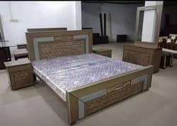 bed set / king size bed / double bed / poshish bed / bed / side table