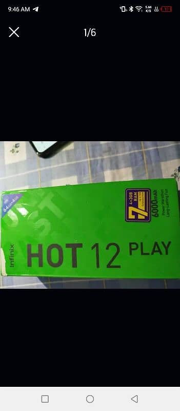 infinix hot 12 play 4+64 6000mah battery 3