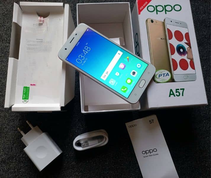 Mobile Oppo a57[4/64] complete Box* Brand new 3