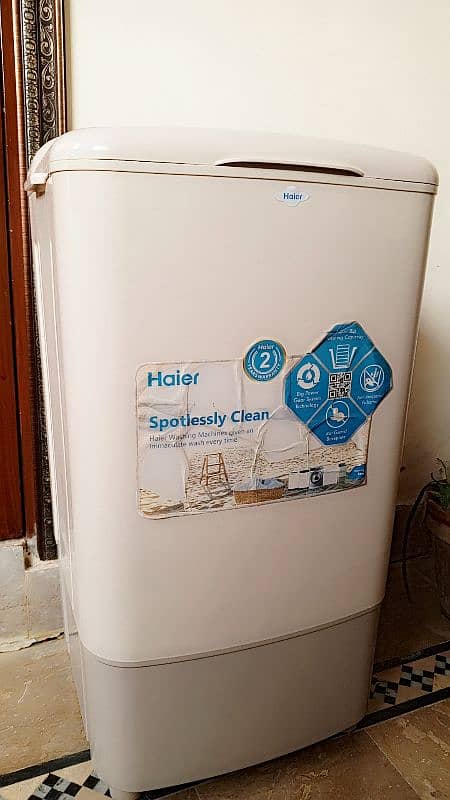 Haier washing machine. 1