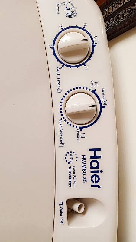 Haier washing machine. 5