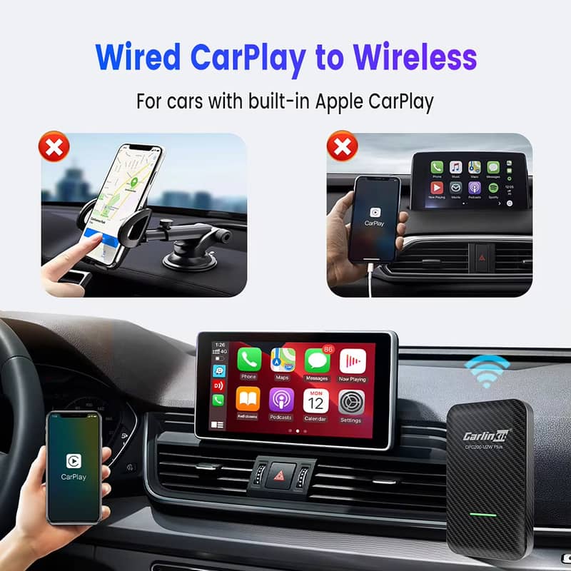 Wireless Apple Carplay, Android Auto Carlinkit Original Car Box 2